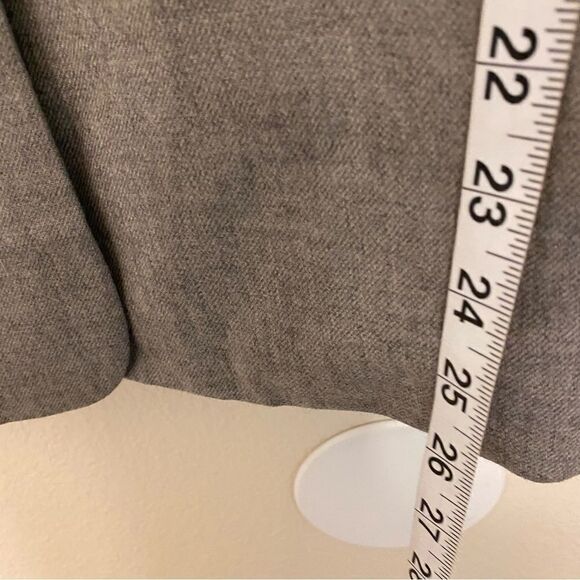 Lands End woman’s vintage 100% wool gray suit Buisness 2 button blazer jacket-12 - Picture 9 of 10
